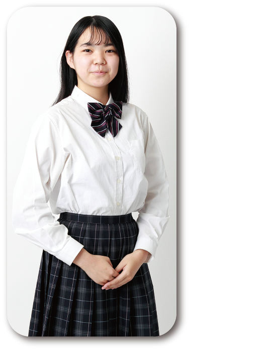 情報ビジネス科3年 岡村 直歩 【名古屋市立矢田中学校 出身】